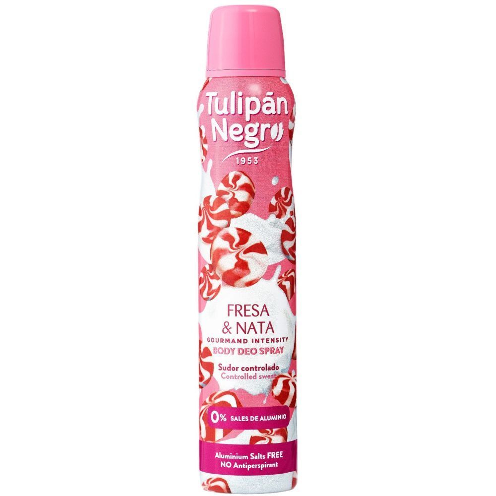 Fresa & Nata, Desodorante Spray 200 ml de Tulipán Negro.